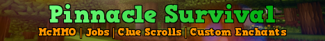 Banner for Pinnacle Survival Minecraft server