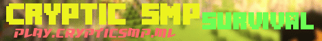 Banner for Cryptic SMP Minecraft server