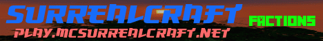 Banner for SurrealCraft Minecraft server