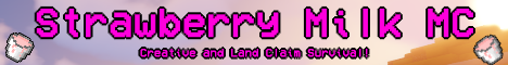 Banner for Strawberry Milk MC - Newly updated! Minecraft server