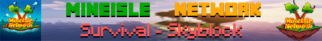 Banner for MineIsle Network Minecraft server