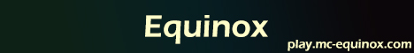 Banner for Equinox Minecraft server
