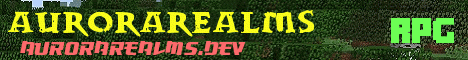 Banner for AuroraRealms server