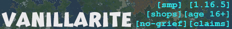 Banner for Vanillarite Minecraft server