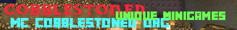 Banner for CobbleStoned Minecraft server