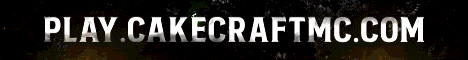 Banner for CakeCraft Minecraft server