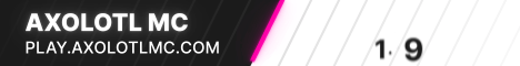 Banner for AxolotlMc Minecraft server
