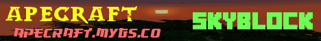 Banner for ApeCraft server