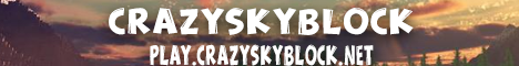 Banner for CrazySkyBlock Minecraft server