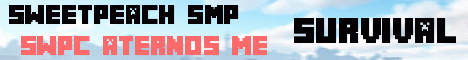 Banner for SweetPeach SMP server