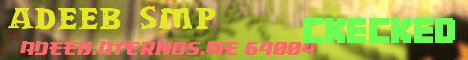 Banner for Adeeb Smp Minecraft server