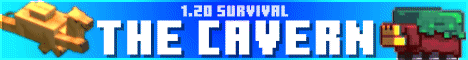 Banner for The Cavern - 1.19 Survival Towny Minecraft server