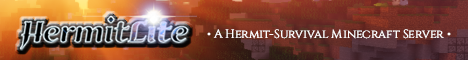 Banner for HermitLite Minecraft server