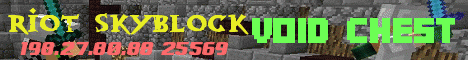 Banner for Riot Skyblock [1.8-1.14] Minecraft server