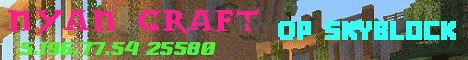 Banner for Nyan Craft (OP SkyBlock) Minecraft server