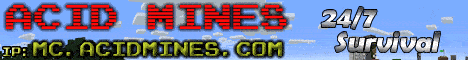 Banner for Acid Mines Minecraft server