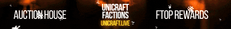 Banner for UniCraft | Factions | PvP | Economy server