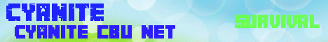 Banner for Cyanite Minecraft server