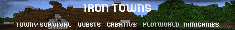 Banner for Iron Townssz Minecraft server