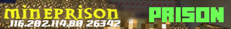 Banner for MinePrison Minecraft server