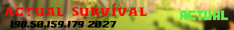 Banner for Actual Survival Minecraft server