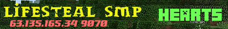 Banner for Lifesteal SMP Minecraft server