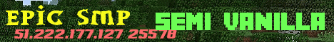Banner for Semi Vanilla SMP Minecraft server