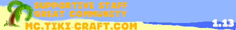 Banner for Tiki-Craft Minecraft server