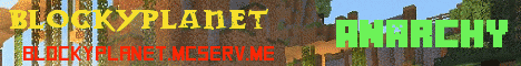 Banner for BlockyPlanet server