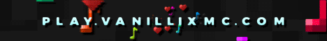 Banner for VanilliX Minecraft server