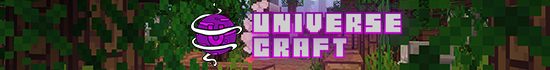 Banner for UniverseCraft Minecraft server