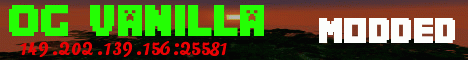 Banner for ★ OG Vanilla ★ Minecraft server