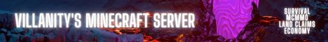 Banner for Villanity's Minecraft Server server