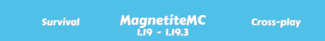 Banner for MagnetiteMC Minecraft server