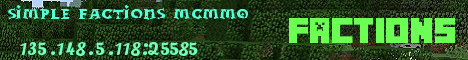Banner for Simple Factions McMMO server