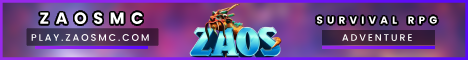 Banner for ZaosMC Minecraft server