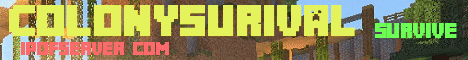 Banner for Colony Survival [TOWNY + RP] Minecraft server