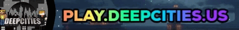 Banner for DeepCities Minecraft server