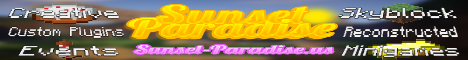 Banner for Sunset Paradise Minecraft server