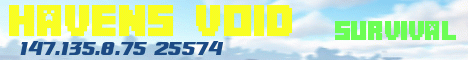 Banner for Haven's Void Minecraft server