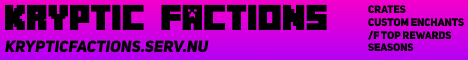Banner for KrypticFactions Minecraft server