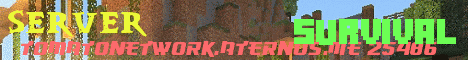 Banner for TomatoNetwork Minecraft server
