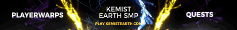 Banner for Kemist Earth SMP looking for staff server