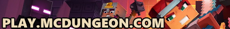 Banner for McDungeon Minecraft server