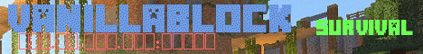 Banner for Vanillablock Minecraft server