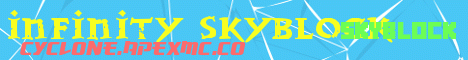 Banner for Infinity Skyblock Minecraft server