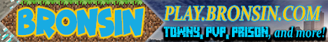 Banner for Bronsin City Minecraft server