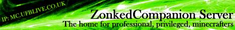 Banner for The ZonkedCompanion Redstone Server Minecraft server