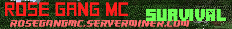 Banner for Rose Gang MC Minecraft server