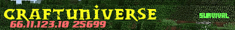 Banner for craftersuniverse Minecraft server